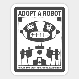 Robot Adoption Sticker